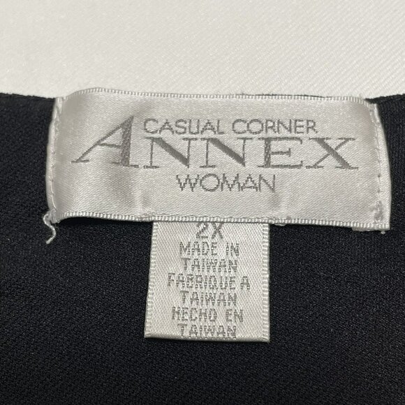 Annex Casual Corner Blouse Top Women 2X Flower Roses Romantic Spring Summer Boho - Picture 7 of 12